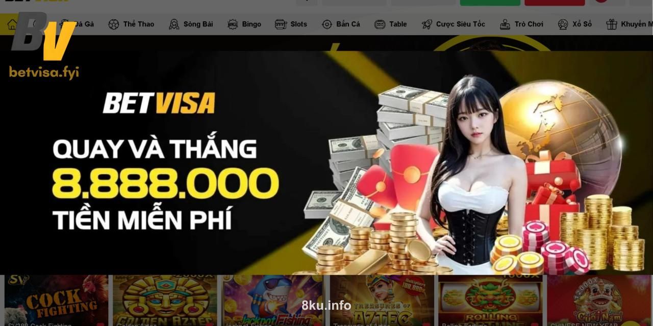 Chương trình vòng quay miễn phí nhận thưởng giá trị tại 8ku